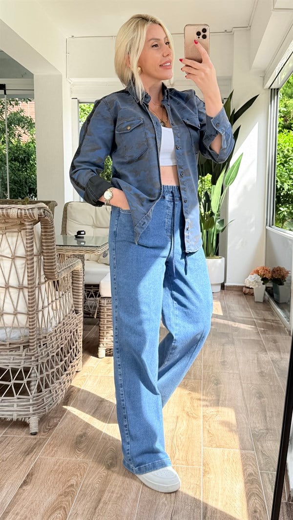 İLKDE MAVİ JEAN PANTOLON 