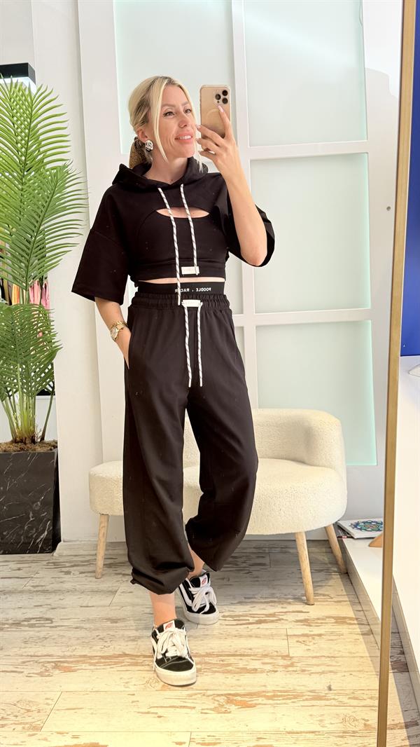 JERY SİYAH EŞOFMAN TAKIMI