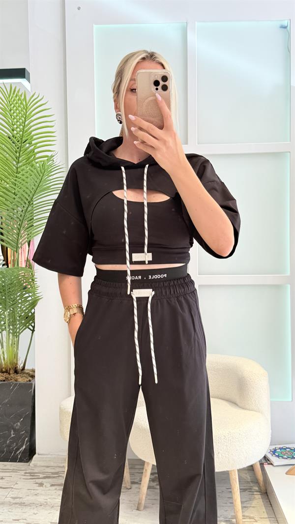 JERY SİYAH EŞOFMAN TAKIMI