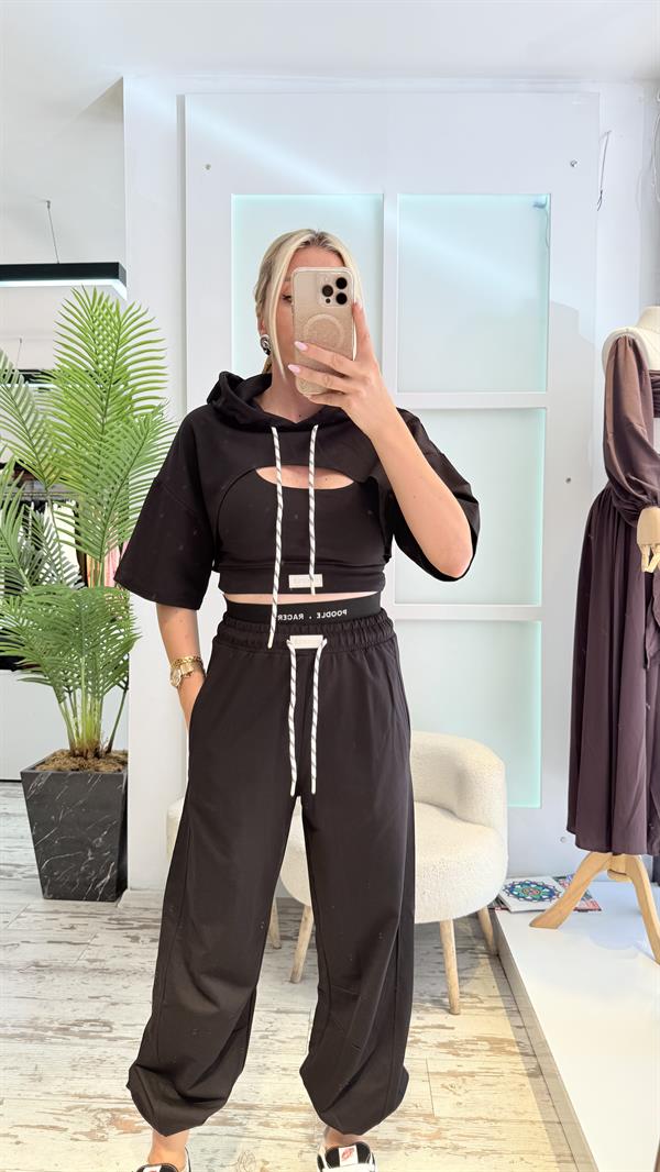 JERY SİYAH EŞOFMAN TAKIMI