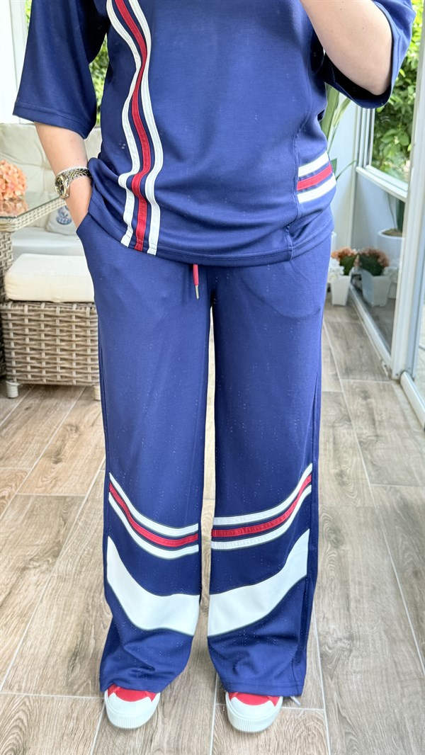 JESLA LACİVERT ŞERİTLİ TAKIM 