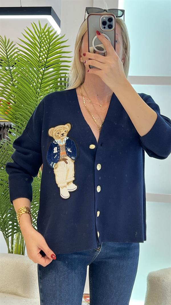 JOLLY LACİVERT AYICIKLI HIRKA