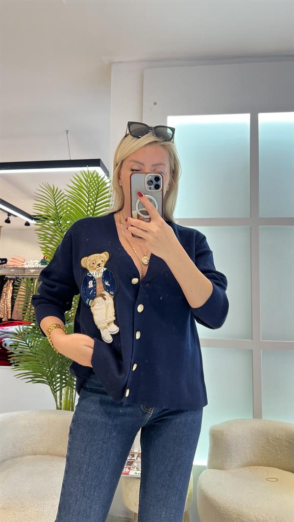 JOLLY LACİVERT AYICIKLI HIRKA