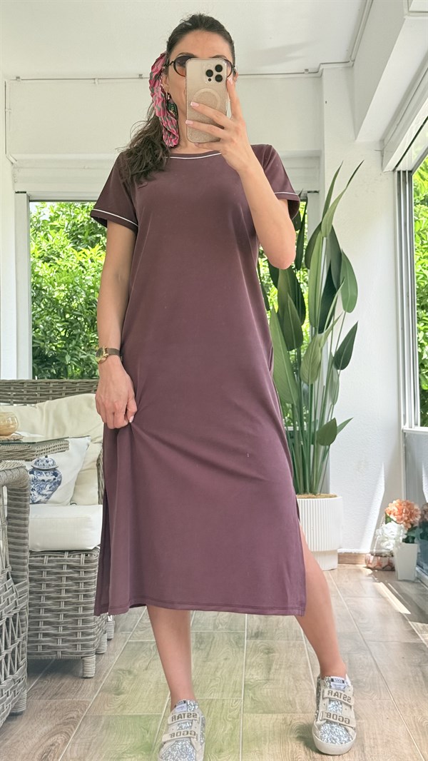 KEİRA BORDO ELBİSE