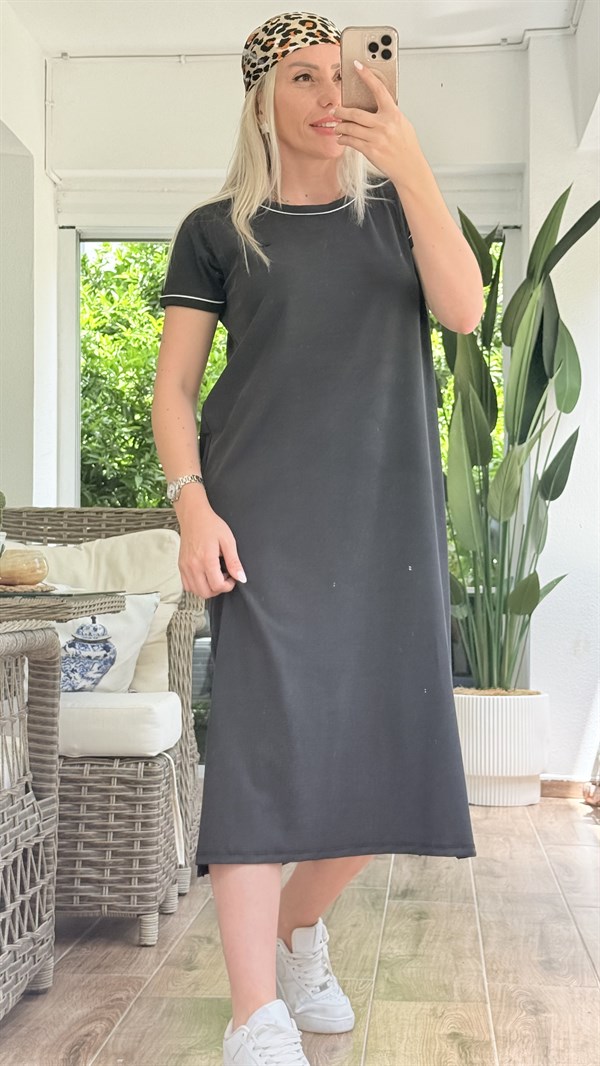 KEİRA SİYAH ELBİSE