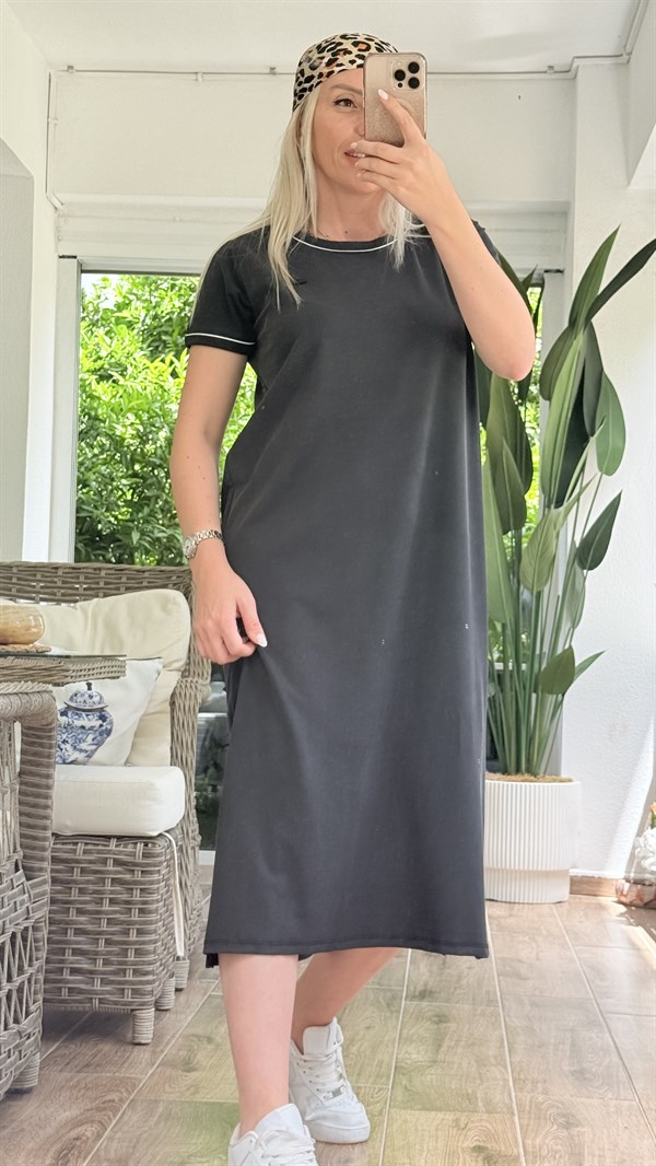 KEİRA SİYAH ELBİSE
