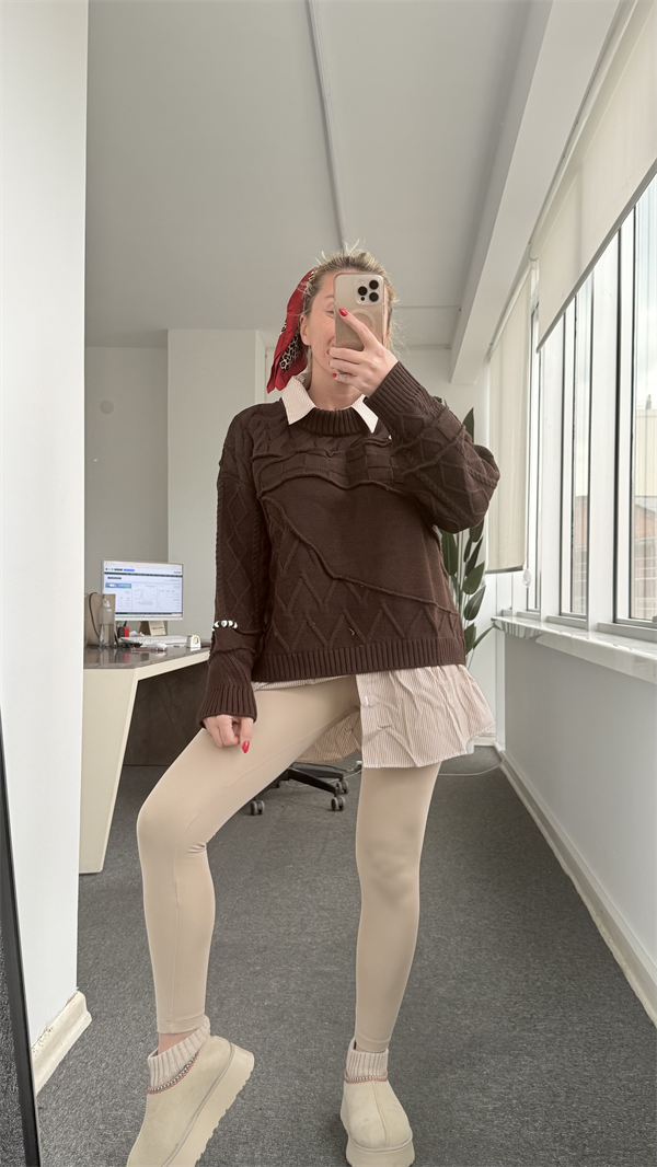 KİNSEY KAHVERENGİ SWEATSHIRT