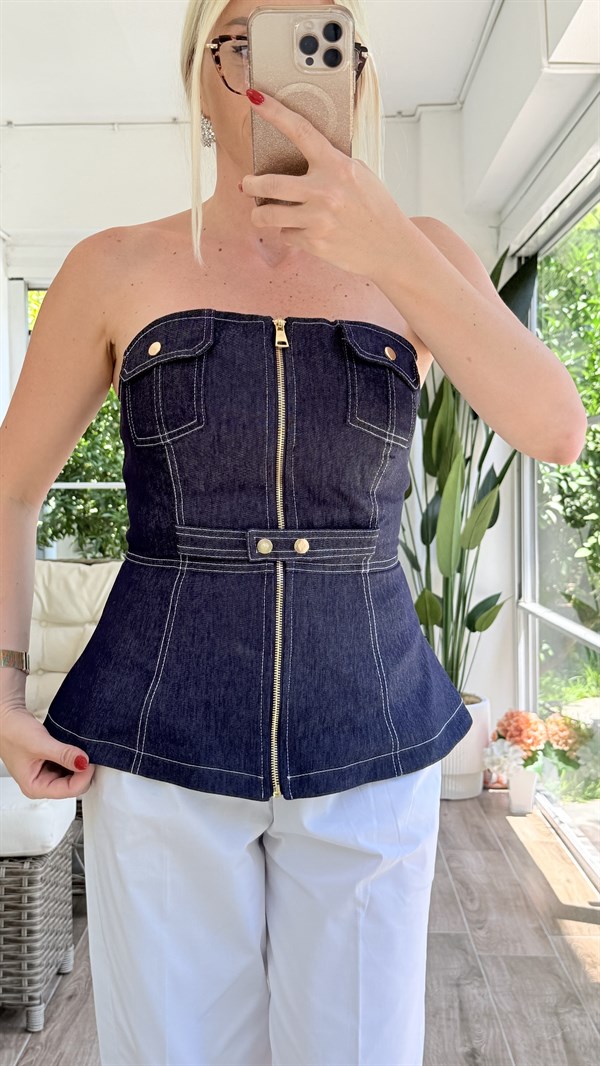 KLEİS STRAPLEZ KOT BUSTİYER 