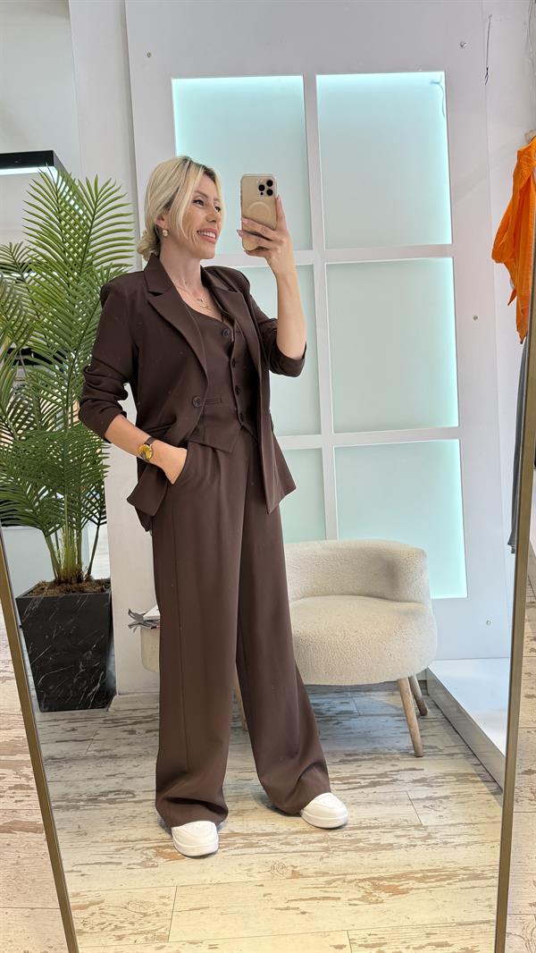 KNOX KAHVERENGİ TASARIM TAKIM