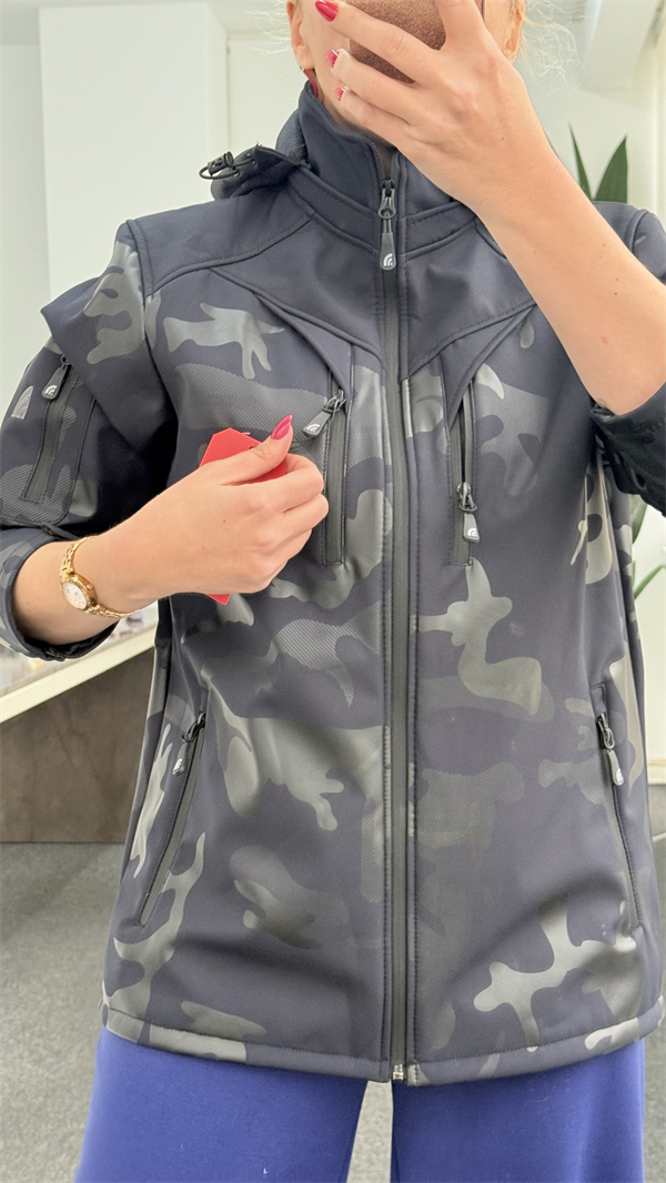 LACİVERT KAMUFULAJ CEKET 