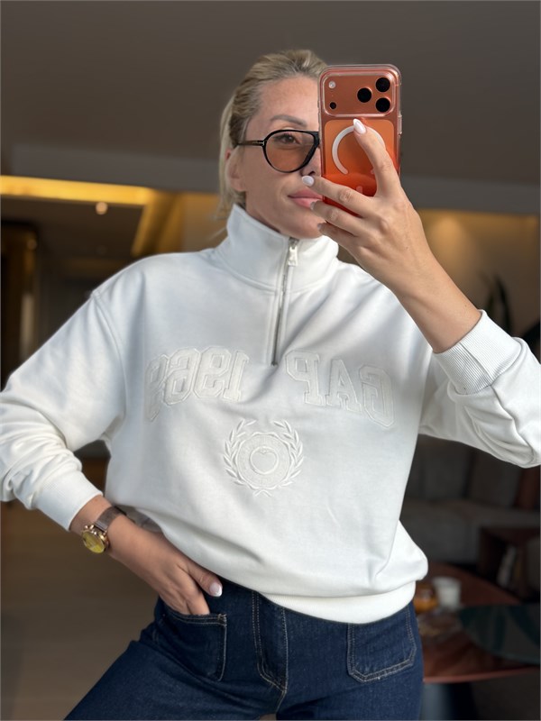 LİLİE BEYAZ SWEATSHIRT
