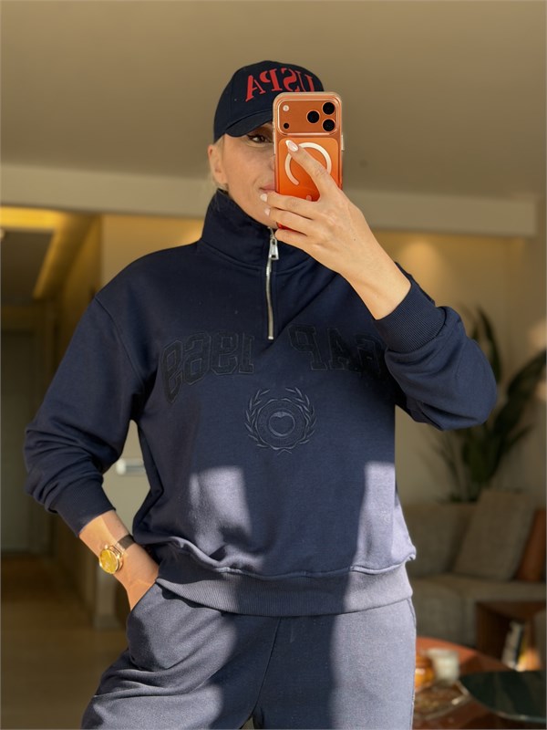 LİLİE LACİVERT SWEATSHIRT