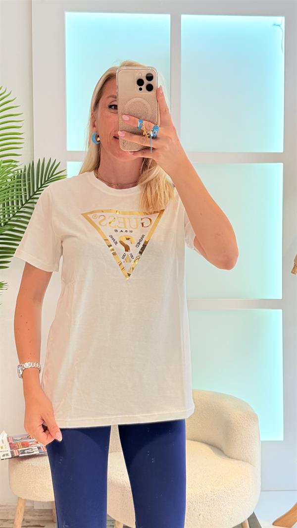 LİLY GOLD BASKILI TSHIRT