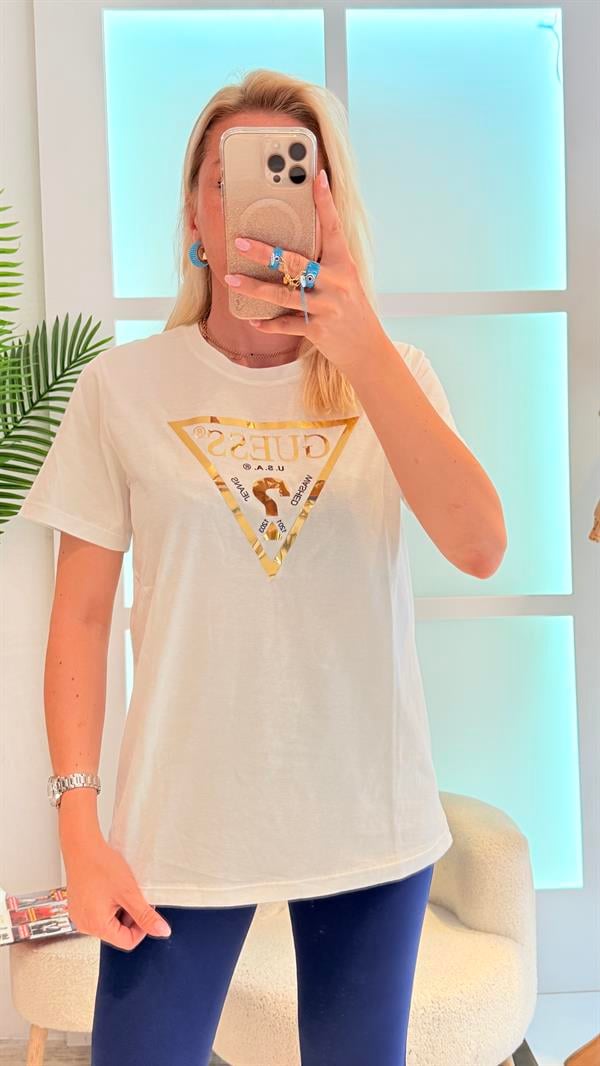 LİLY GOLD BASKILI TSHIRT