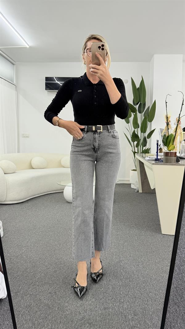 LNİSS SİYAH DÜĞMELİ FİTİLLİ BODY 