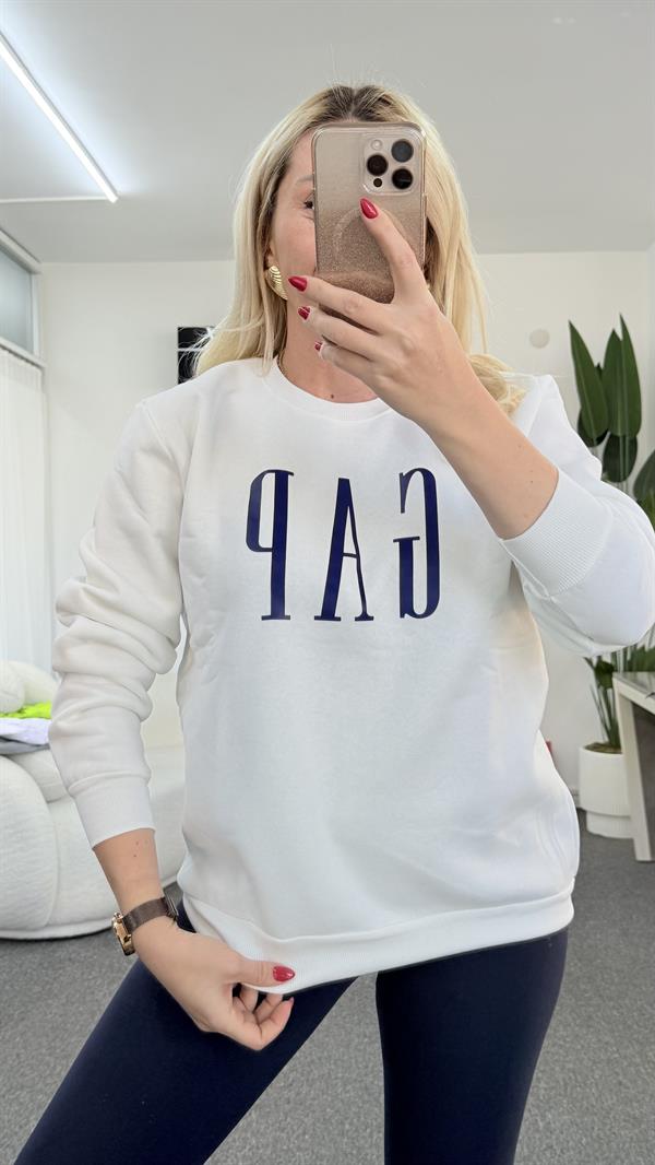 LOLE BEYAZ ÖNÜ LACİVERT SWEATSHIRT