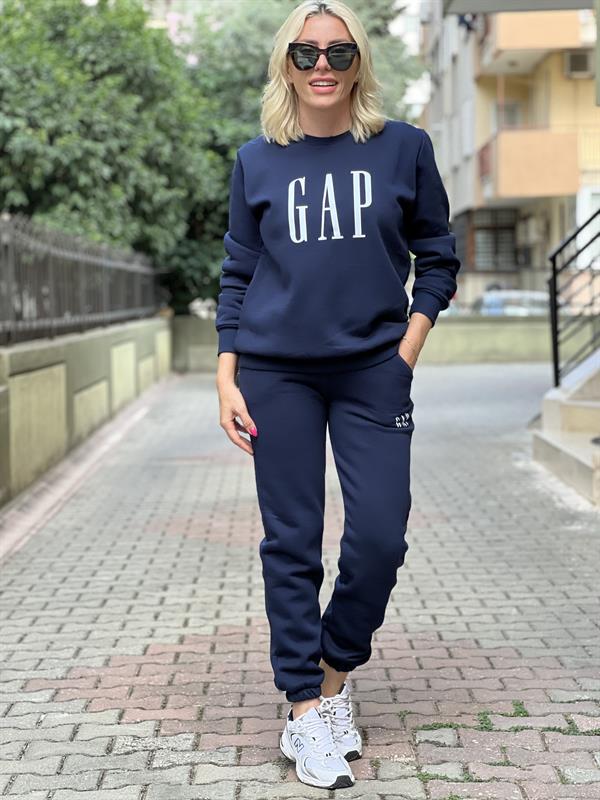 LONG LACİVERT GAP SWEATSHİRT