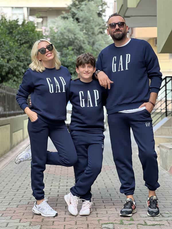 LONG LACİVERT GAP SWEATSHİRT