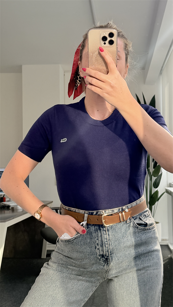 LUİSE LACİVERT TSHIRT