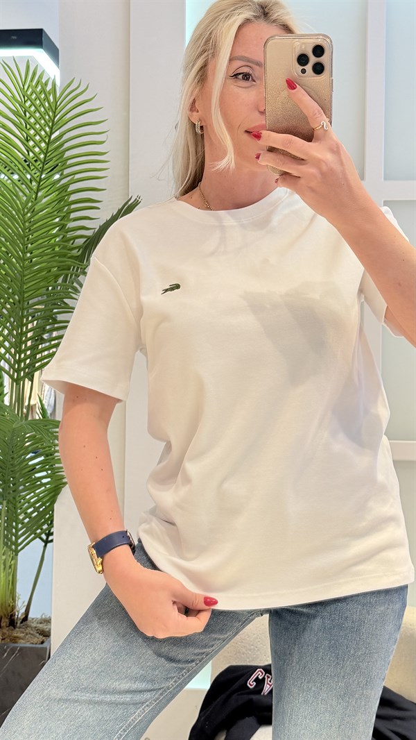 LUJO BEYAZ TSHRT 