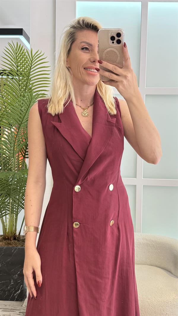 LUNEA BORDO GÖMLEK ELBİSE