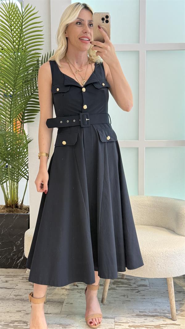 MATİ LACİVERT ELBİSE