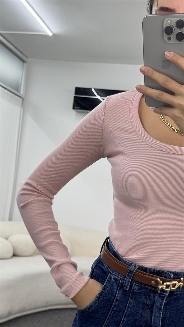 Mia Pembe U Yaka Body 