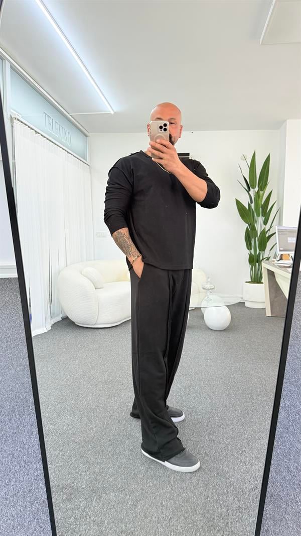 MİSSİLE ÜNİSEX SİYAH  EŞOFMAN ALTI