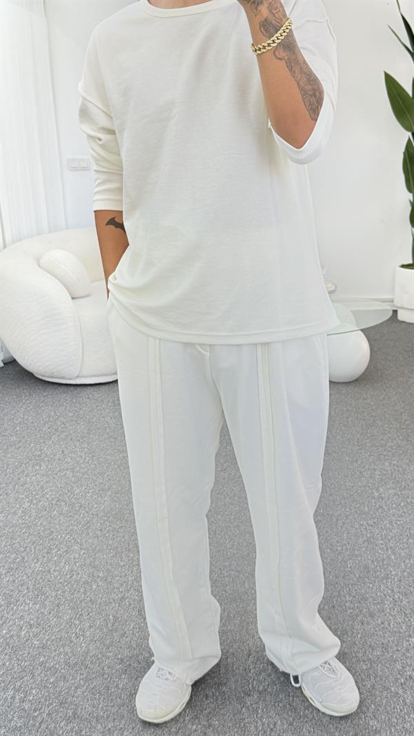 MİSSİLE ÜNİSEX BEYAZ EŞOFMAN ALTI