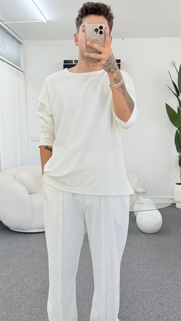 MİSSİLE ÜNİSEX BEYAZ TSHIRT