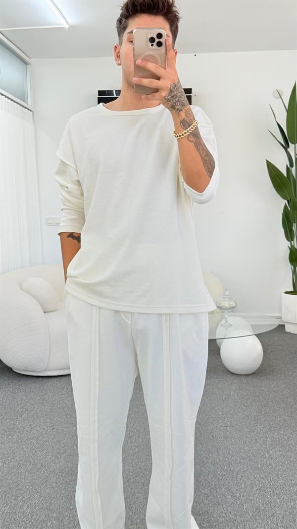 MİSSİLE ÜNİSEX BEYAZ TSHIRT