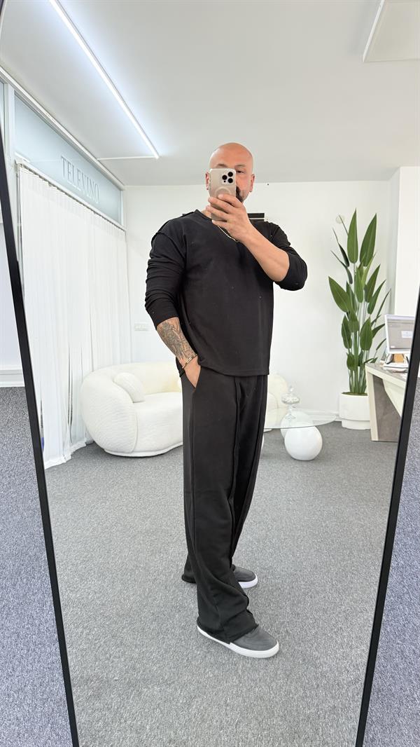 MİSSİLE ÜNİSEX SİYAH EŞOFMAN TAKIMI