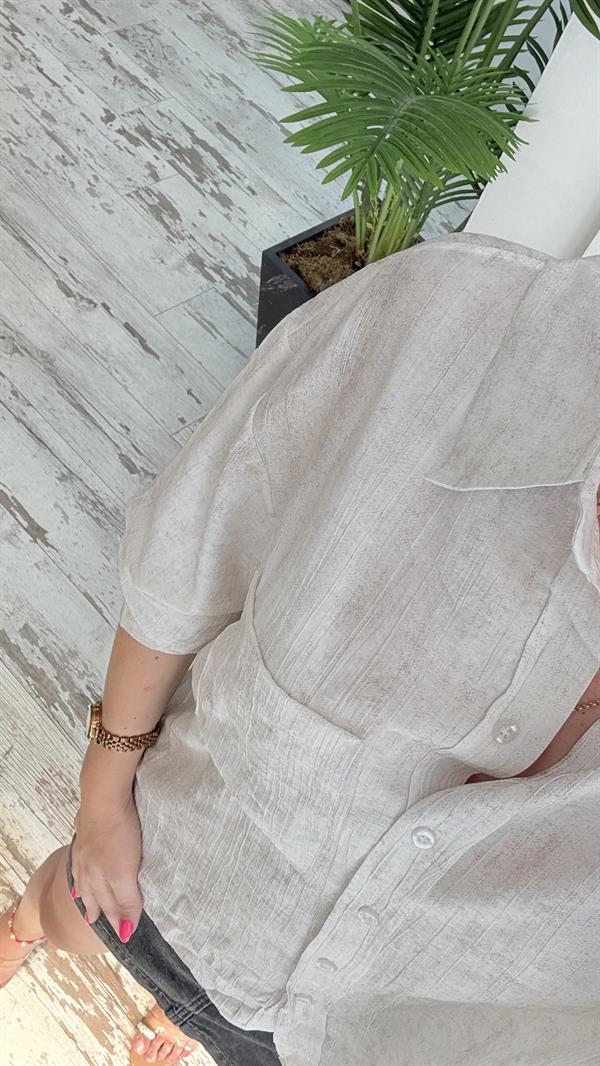 MUST VİZON BEYAZ GÖMLEK 