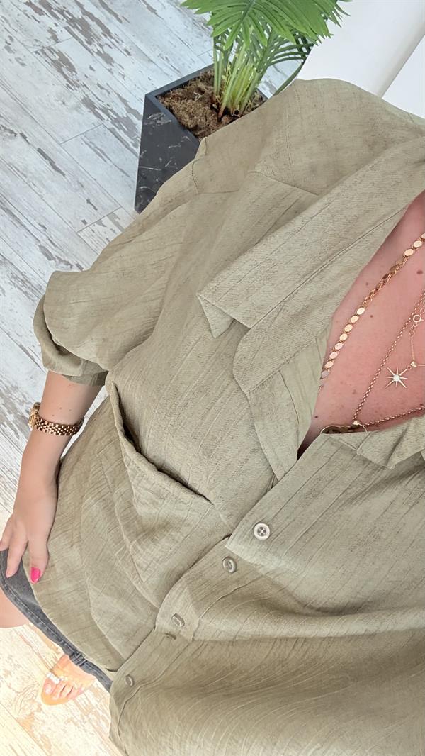 MUST VİZON YEŞİL GÖMLEK 