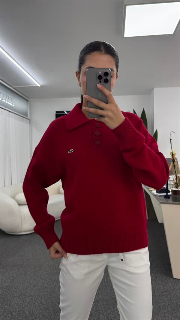 NEİL KIRMIZI TRİKO KAZAK