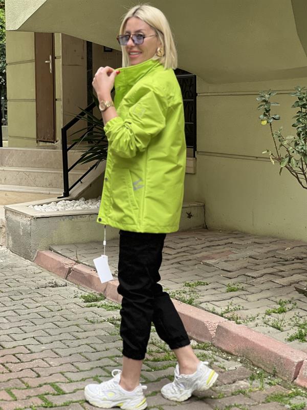 NEON YEŞİL ORJ YAĞMURLUK