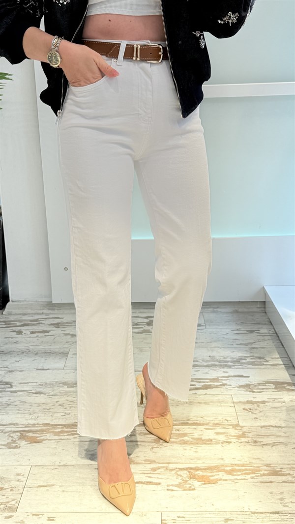 NESB BEYAZ JEAN PANTOLON 