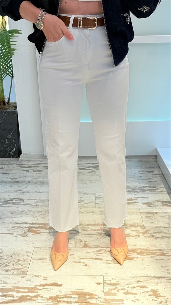 NESB BEYAZ JEAN PANTOLON 