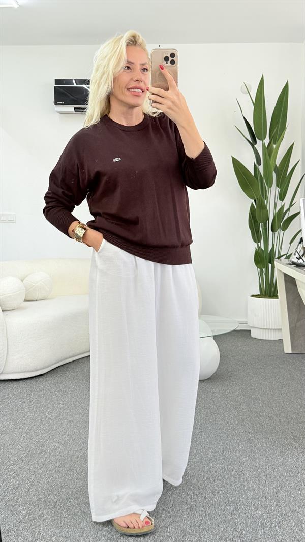 NESY KAHVERENGİ KAZAK 