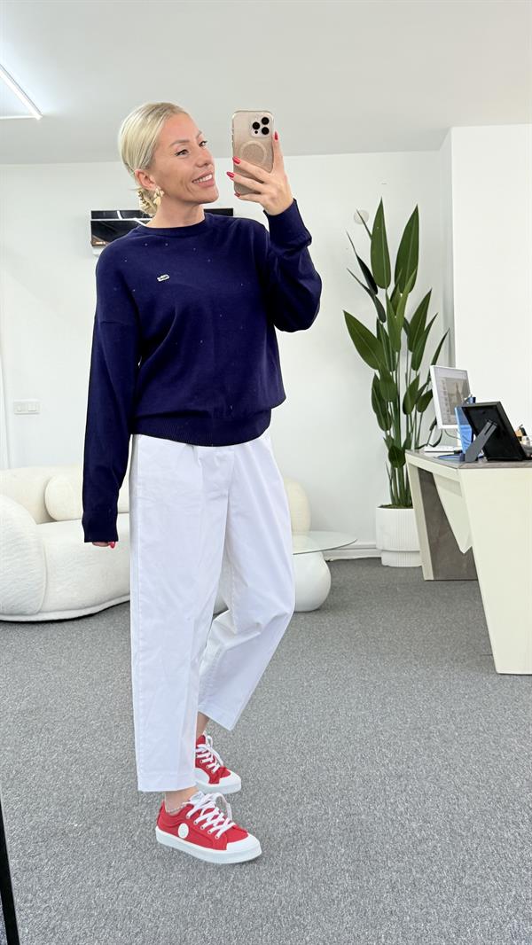 NESY LACİVERT KAZAK