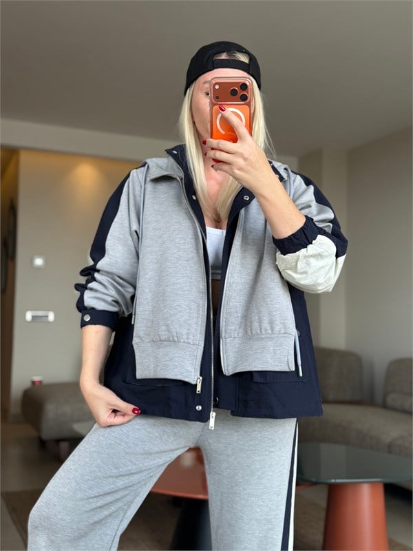 NOXSİ LACİVERT TASARIM TAKIM 