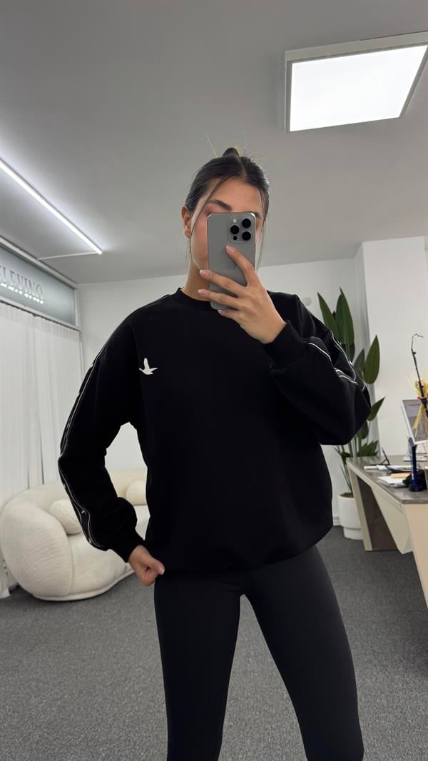 OLİVİA SİYAH SWEATSHIRT
