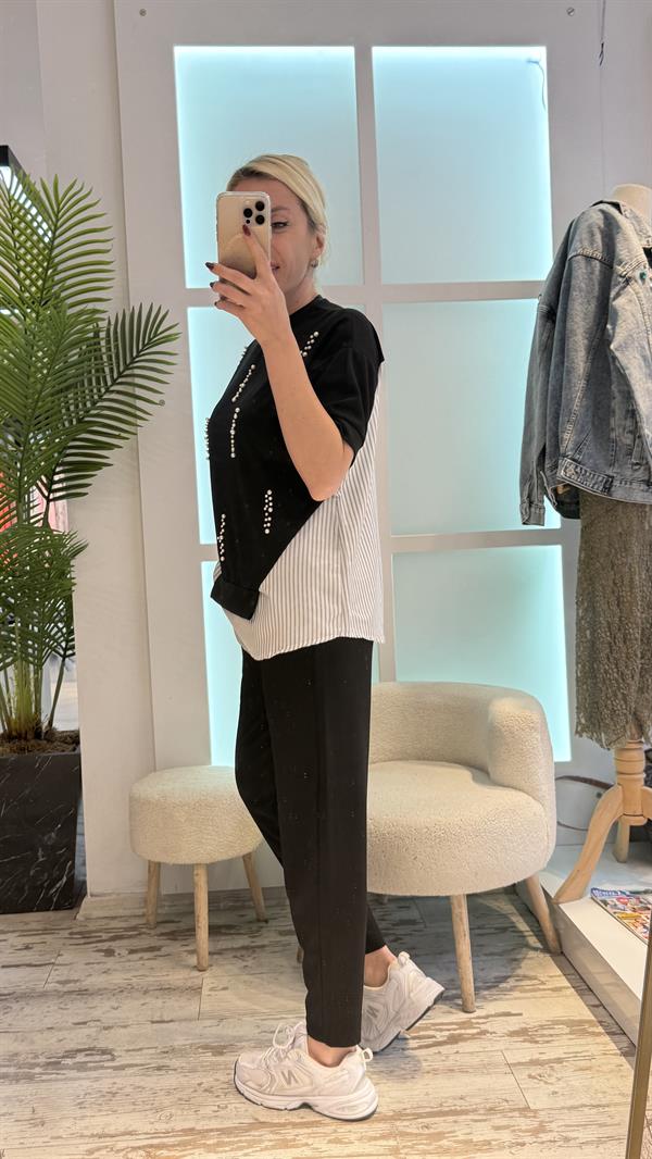 ONSRA SİYAH İNCİLİ TAKIM