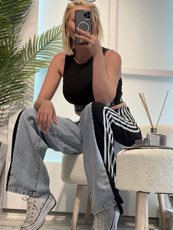 STRİPED JEAN BOL ÇİZGİLİ