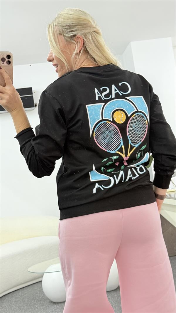 PERİSA SİYAH SWEATSHIRT 