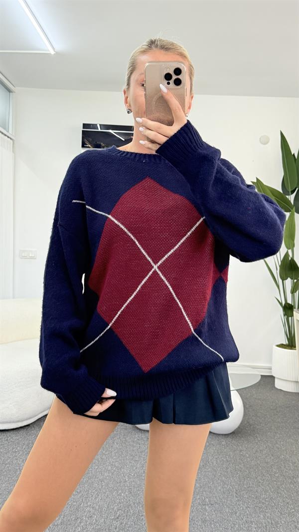 PEROLAS LACİVERT TRİKO KAZAK