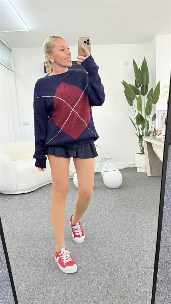 PEROLAS LACİVERT TRİKO KAZAK