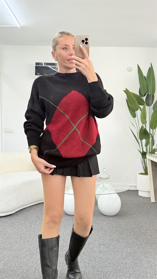 PEROLAS SİYAH TRİKO KAZAK