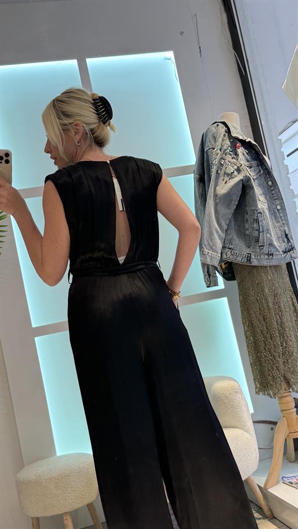 POLS SİYAH SATEN TULUM