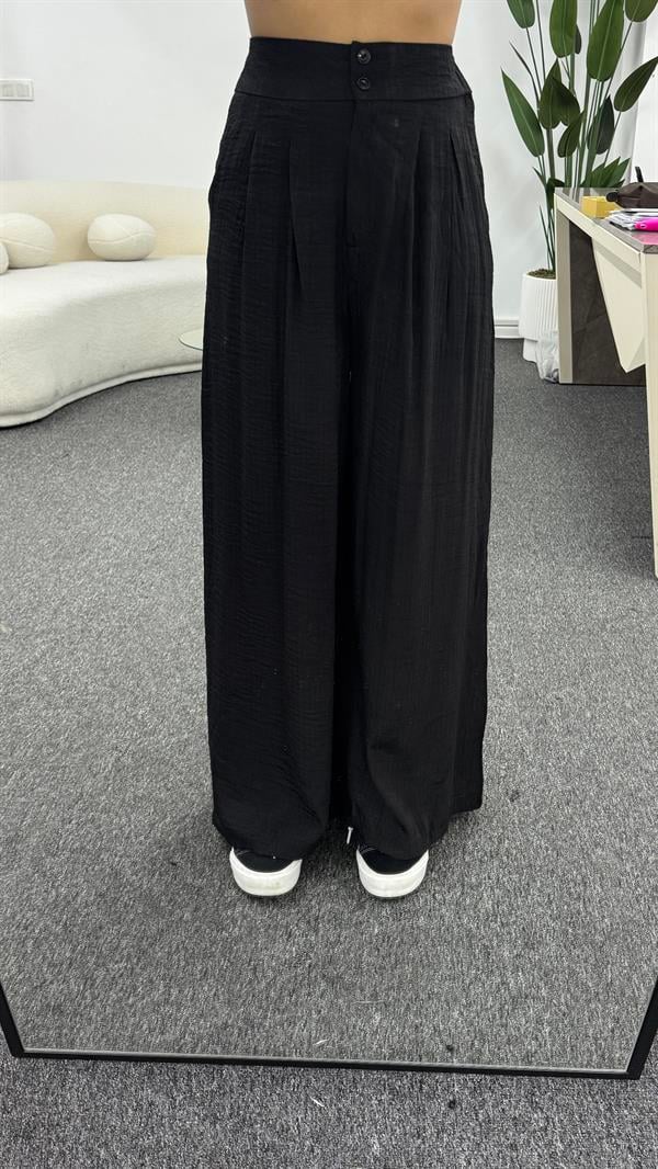 POLYN SİYAH PALAZZO PANTALON 